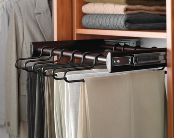 24 Hanger Pants Rack Pull-out, With Full Extension Slide