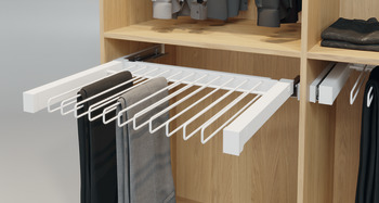 Pull-out trouser rack, Häfele Dresscode