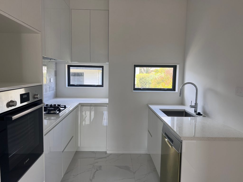Modern white kitchen Auckland