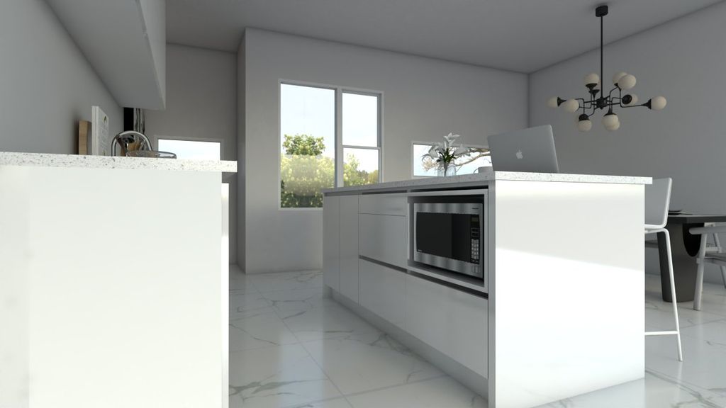 Modern white kitchen Auckland