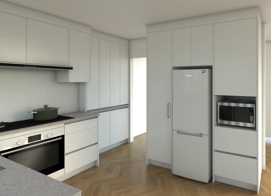 White modern kitchen renovation Auckland