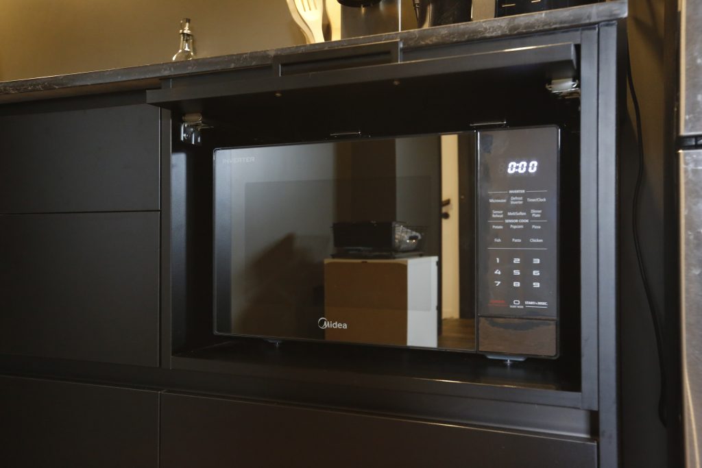 Modern black kitchen