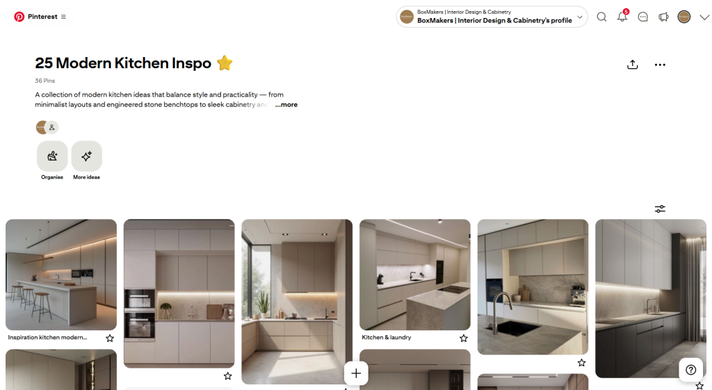 Pinterest mood board